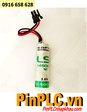 Saft LS14500; Pin nuôi nguồn PLC Saft LS14500 lithium 3.6v AA 2600mAh chính hãng _Xuất xứ Pháp